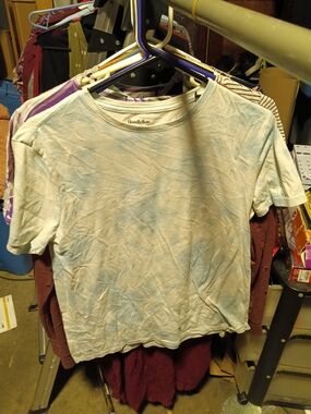 Goodfellow & Co Women's Short Sleeve Tee - Light Blue Tie-Dye